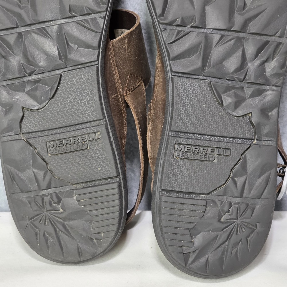 Merrell Brown Leather - Around Town - Back Strap - Sandal - Size US 10 Women's - Picture 7 of 9
